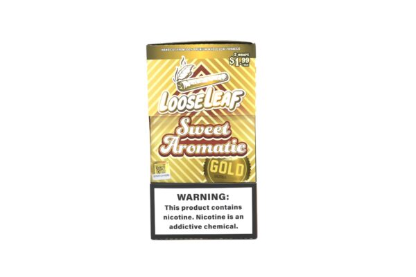 LOOSELEAF SWEET AROMATIC GOLD 2-PACK WRAPS 20/PK $1.99